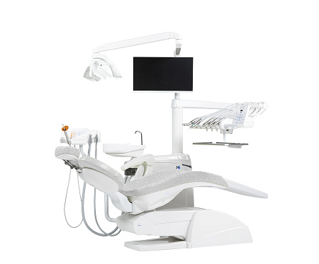 Miglionico NG — стоматологическая установка с верхней подачей инструментов