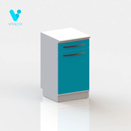 ВИТАЛИЯ Т1 Люкс — Медицинская тумба на подиуме с ящиком